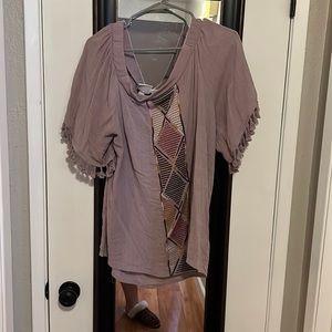 Purple off the shoulder top